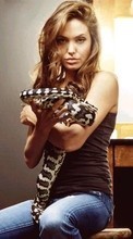 New mobile wallpapers - free download. Girls,People,Snakes picture and image for mobile phones.