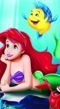 New mobile wallpapers - free download. Cartoon, Girls, Mermaids, The Little Mermaid picture and image for mobile phones.