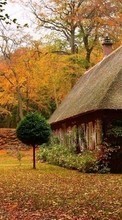 New mobile wallpapers - free download. Houses,Autumn,Landscape picture and image for mobile phones.