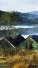 New mobile wallpapers - free download. Landscape, Houses, Lakes picture and image for mobile phones.