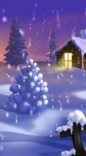 New mobile wallpapers - free download. Houses,Pictures,Winter picture and image for mobile phones.