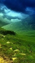 New 540x960 mobile wallpapers Landscape, Grass, Roads, Mountains free download.