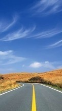 New mobile wallpapers - free download. Landscape, Roads, Clear Sky picture and image for mobile phones.