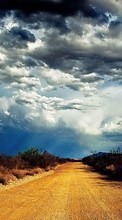New 720x1280 mobile wallpapers Landscape, Sky, Roads, Clouds free download.