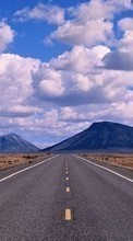 New 240x320 mobile wallpapers Landscape, Sky, Roads, Clouds free download.