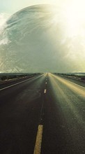 New mobile wallpapers - free download. Roads, Sky, Landscape, Planets picture and image for mobile phones.