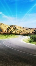 New 240x320 mobile wallpapers Landscape, Roads free download.