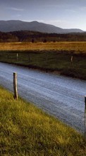 New mobile wallpapers - free download. Roads, Landscape, Fields picture and image for mobile phones.