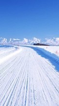 New mobile wallpapers - free download. Roads,Landscape,Winter picture and image for mobile phones.