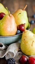 New mobile wallpapers - free download. Food, Fruits, Pears, Still life picture and image for mobile phones.