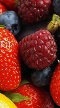 Food, Fruits, Strawberry, Raspberry, Blackberry