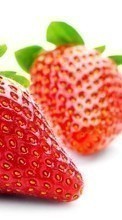 New mobile wallpapers - free download. Plants, Food, Strawberry picture and image for mobile phones.