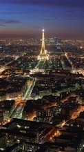 New mobile wallpapers - free download. Eiffel Tower, Cities, Night, Paris, Landscape picture and image for mobile phones.