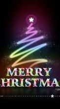 New mobile wallpapers - free download. Holidays, New Year, Fir-trees, Christmas, Xmas picture and image for mobile phones.