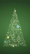 New mobile wallpapers - free download. Fir-trees, New Year, Holidays, Christmas, Xmas picture and image for mobile phones.