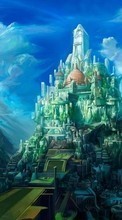 New mobile wallpapers - free download. Cities, Fantasy, Castles, Drawings picture and image for mobile phones.