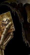 New mobile wallpapers - free download. Fantasy, Cards, Skeletons, Death picture and image for mobile phones.