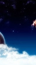 New 540x960 mobile wallpapers Landscape, Fantasy, Planets, Universe, Clouds free download.