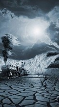 New mobile wallpapers - free download. Transport, Water, Fantasy, Sky, Trains picture and image for mobile phones.