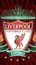 New mobile wallpapers - free download. Background, Football, Liverpool, Logos, Sports picture and image for mobile phones.