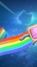 Background, Cats, Rainbow, Pictures, Animals for HTC Explorer