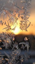 Background, ice, Sunset, Winter for Nokia 500
