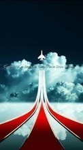 New mobile wallpapers - free download. Background, Logos, Airplanes picture and image for mobile phones.