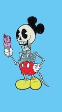 New mobile wallpapers - free download. Background, Cartoon, Skeletons, Funny picture and image for mobile phones.