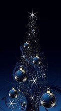 New mobile wallpapers - free download. Background,New Year,Holidays picture and image for mobile phones.
