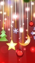 New mobile wallpapers - free download. Background, New Year, Holidays, Christmas, Xmas picture and image for mobile phones.