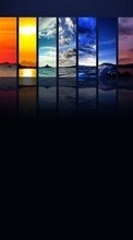 New mobile wallpapers - free download. Background, Landscape, Rainbow picture and image for mobile phones.