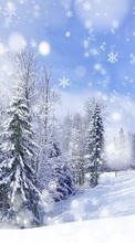 New mobile wallpapers - free download. Background,Landscape,Snow,Winter picture and image for mobile phones.