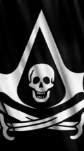 New mobile wallpapers - free download. Background, Pirats, Skeletons picture and image for mobile phones.