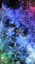 New mobile wallpapers - free download. Background, Snowflakes picture and image for mobile phones.