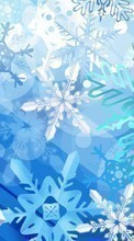 New mobile wallpapers - free download. Winter, Backgrounds, Snowflakes picture and image for mobile phones.