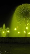 Landscape, Water, Night, Fountain for HTC Desire Z