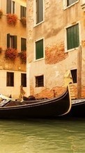 New mobile wallpapers - free download. Cities, Boats, Landscape, Venice picture and image for mobile phones.