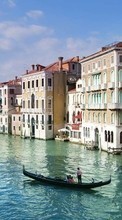 New mobile wallpapers - free download. Cities, Boats, Landscape, Venice, Water picture and image for mobile phones.