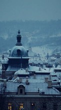 New mobile wallpapers - free download. Cities, Landscape, Snow, Winter picture and image for mobile phones.