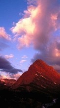New mobile wallpapers - free download. Mountains, Sky, Clouds, Landscape picture and image for mobile phones.