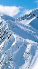 New mobile wallpapers - free download. Mountains,Landscape,Snow picture and image for mobile phones.