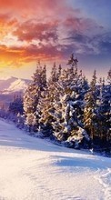 Mountains,Landscape,Snow,Winter for Nokia X2-01