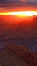 New 360x640 mobile wallpapers Landscape, Sunset, Mountains, Sun free download.