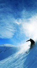 New mobile wallpapers - free download. Sport, Winter, Mountains, Snow picture and image for mobile phones.