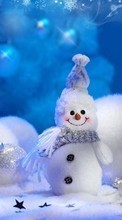 New mobile wallpapers - free download. Toys,Snowman,New Year,Holidays picture and image for mobile phones.