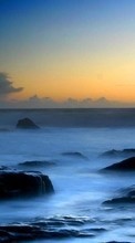 New 720x1280 mobile wallpapers Landscape, Water, Stones, Sky, Sea free download.