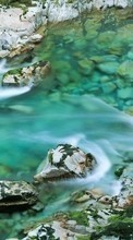 New mobile wallpapers - free download. Stones,Landscape,Rivers picture and image for mobile phones.