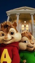 New mobile wallpapers - free download. Cartoon, Cinema, Animals, Rodents, Alvin and the Chipmunks, Chipmunks picture and image for mobile phones.