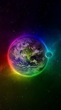 New mobile wallpapers - free download. Universe, Moon, Landscape, Planets, Rainbow picture and image for mobile phones.