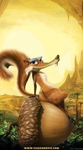 New mobile wallpapers - free download. Cartoon, Animals, Ice Age, Scratte picture and image for mobile phones.